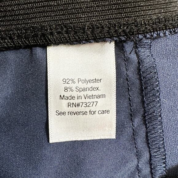 Nine West Straight Ankle Pull On Pants Blue Small Business Career Classic Preppy - Picture 8 of 9